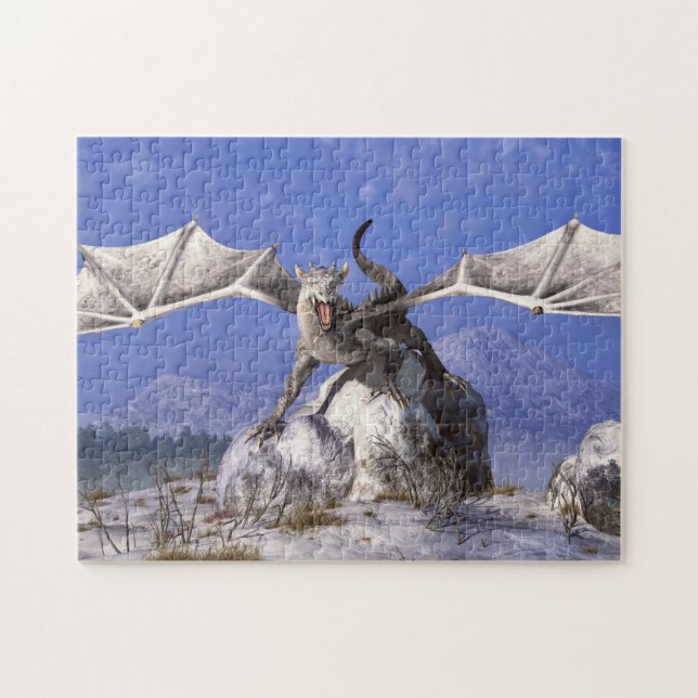 White Dragon Jigsaw Puzzle (Horizontal)