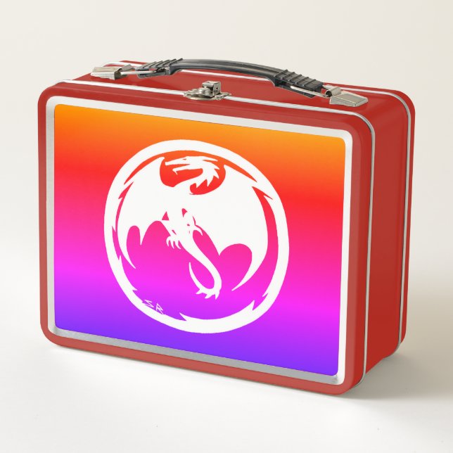 White Dragon Neon lunchbox (Front)