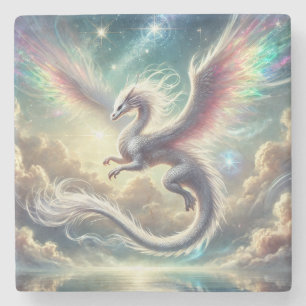 White Dragon Stone Coaster