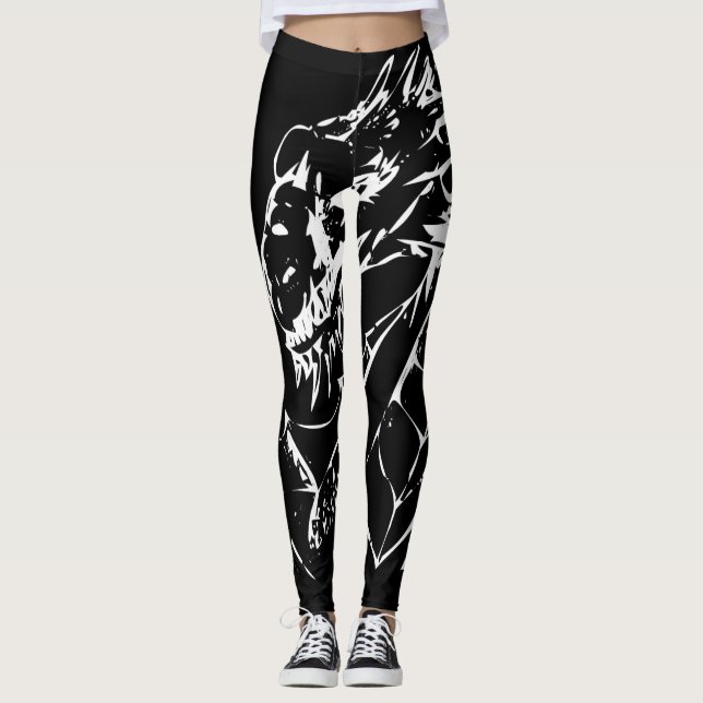 White Dragon Women's Leggings (Front)