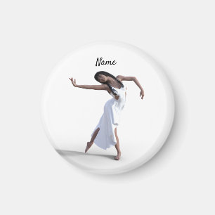 White Dress Dancer Thunder_Cove Magnet