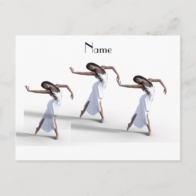 White Dress Dancer Thunder_Cove    Postcard (Front)