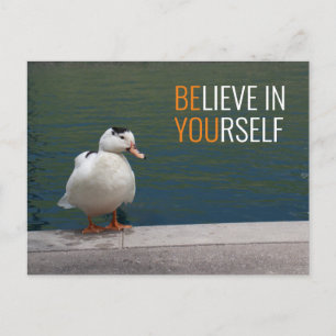 White Duck "Be Yourself" Postcard