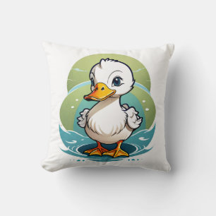 white-duck cushion