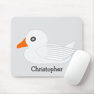 White Duck Design Mouse Mat