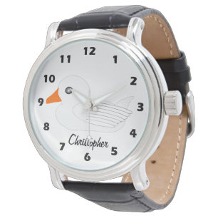 White Duck Design Personalised Watch