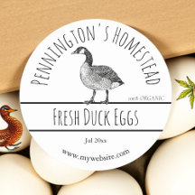 White | Duck Egg Labels