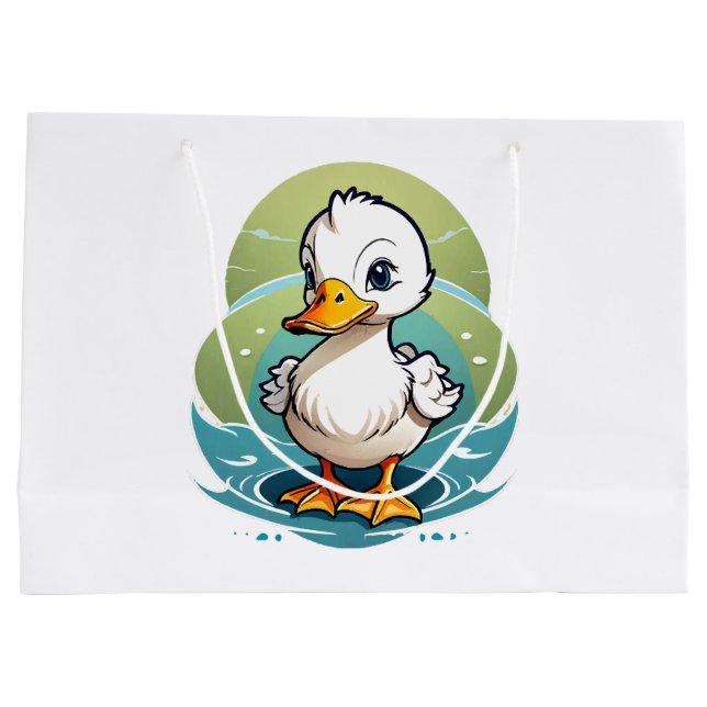 white-duck large gift bag (Back)