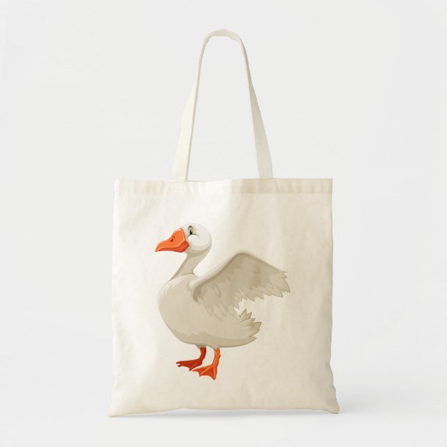 White duck tote bag (Front)