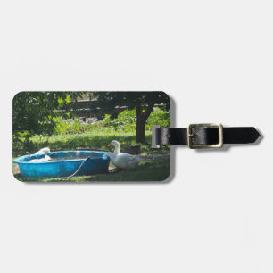 White Ducks and a Pool Luggage Tag