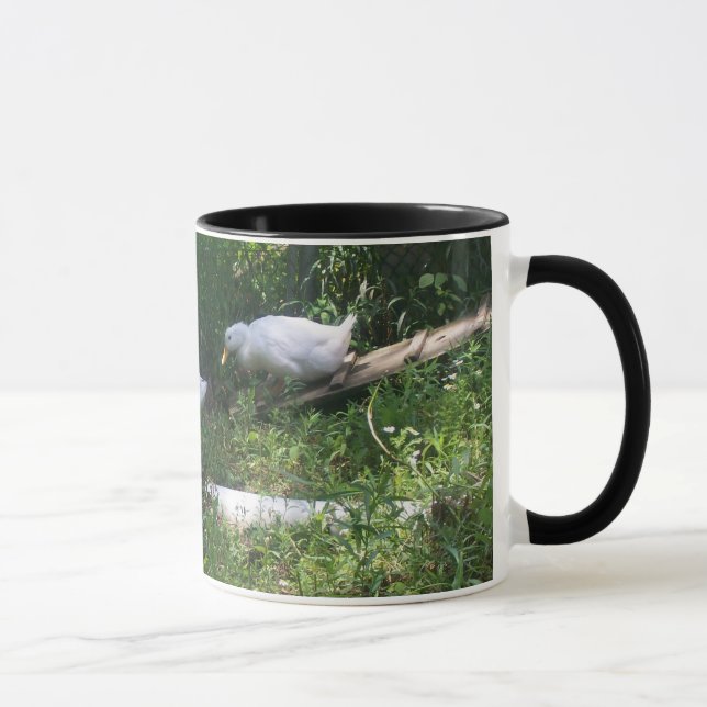 White Ducks on a Ramp Mug (Right)