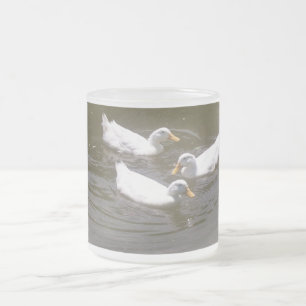 White Ducks Swimming Mug
