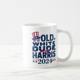 White Dude For Kamala-harris First Female Presiden Coffee Mug