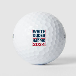 White Dudes For Harris-2024 Golf Balls