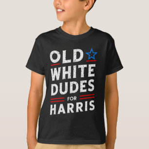 White Dudes For Harris Kamala 2024  T-Shirt