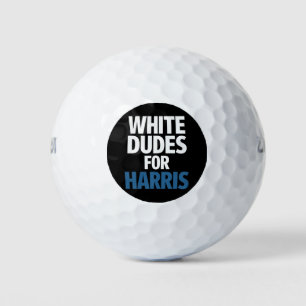 White Dudes For Harris Kamala Harris 2024 Election Golf Balls