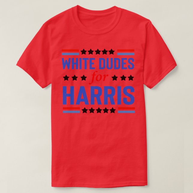 White Dudes For Kamala  7 T-Shirt (Design Front)