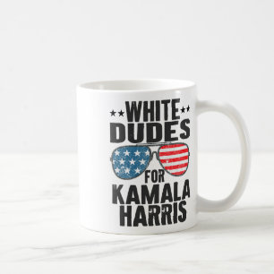 White Dudes For Kamala Harris Sungles Usa Coffee Mug