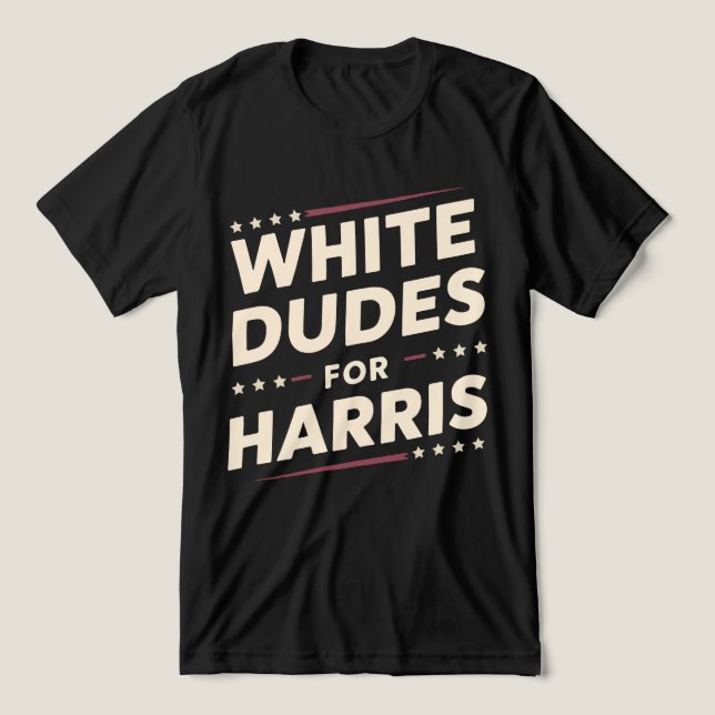 White Dudes For Kamala Harris Vote For 2024 Tri-Blend Shirt (Design Front)