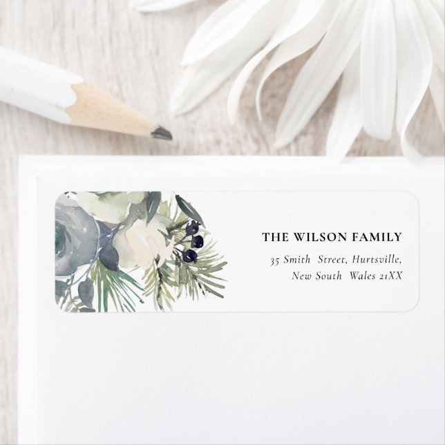 White Dusky Green Christmas Foliage Address (Insitu)