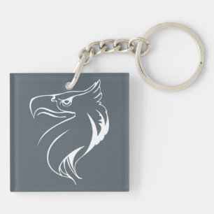 White eagle key ring