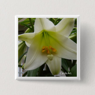 White "Easter" Lily Pin