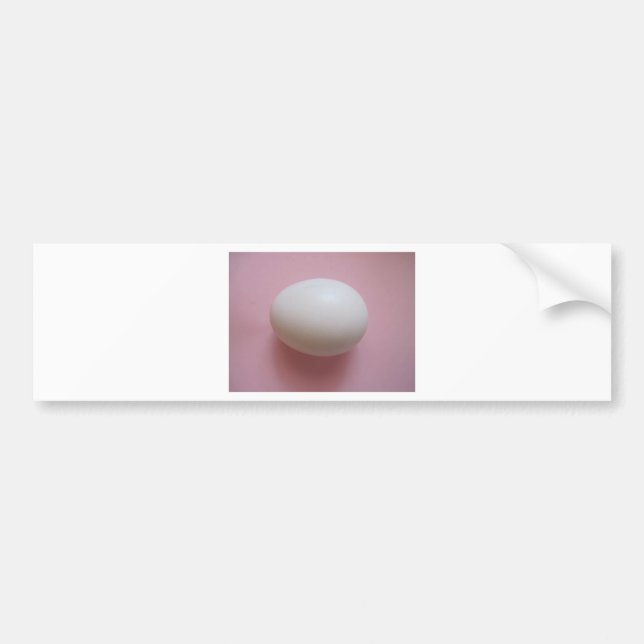 White Egg Bumper Sticker (Front)