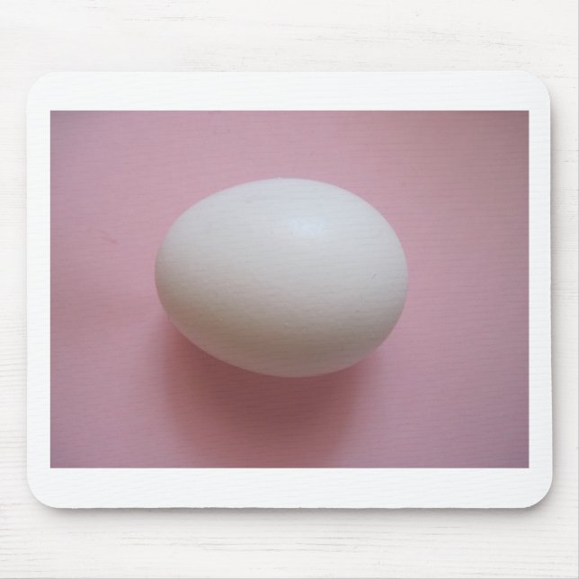White Egg Mouse Mat (Front)
