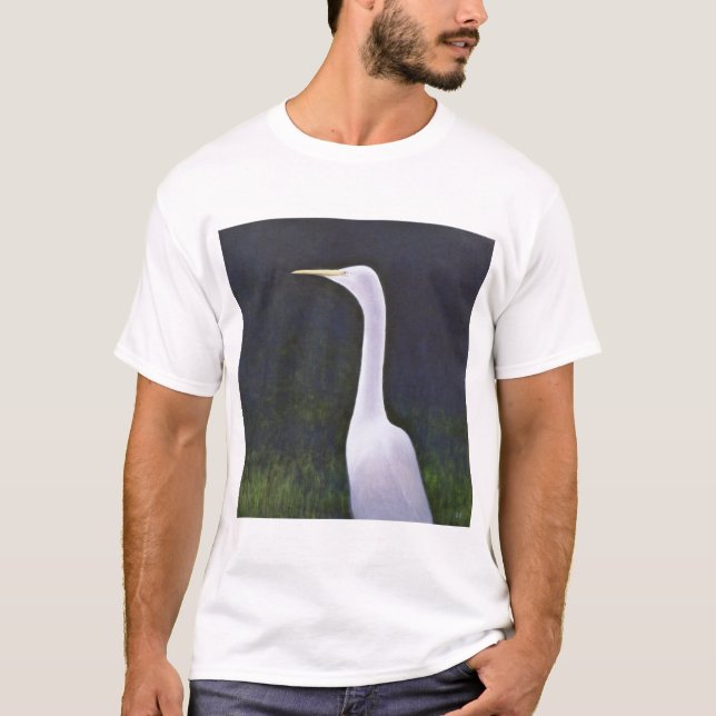 White Egret T-Shirt (Front)