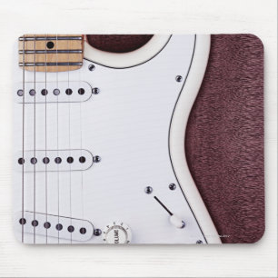 White Electric Guitar 2 Mouse Mat
