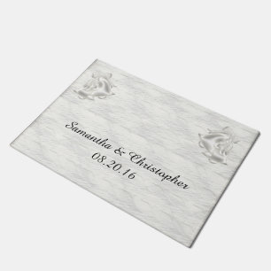 White Elegance #1 Doormat