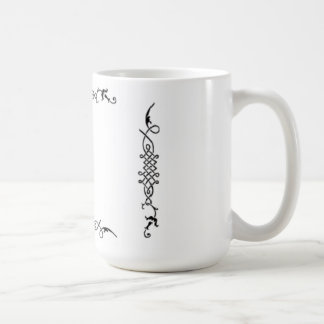 White elegant coffee mug