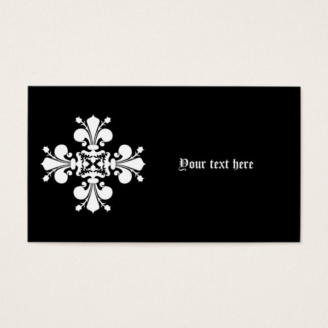 White elegant damask motif (Front)