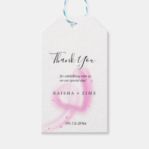 White Elegant edit Thank You Favour Gift Tags