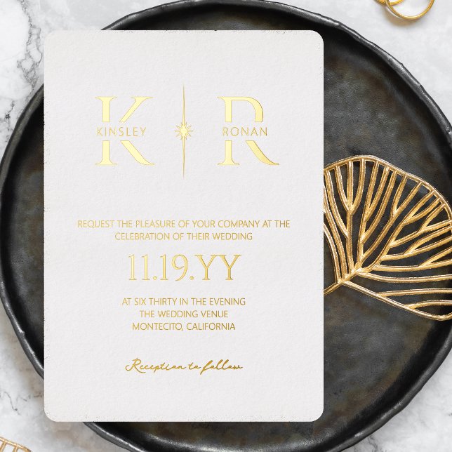 White Elegant Flare Monogram Wedding (Creator Uploaded)