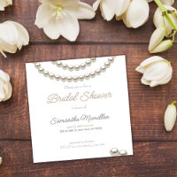 White Elegant Pearl Bridal Shower 