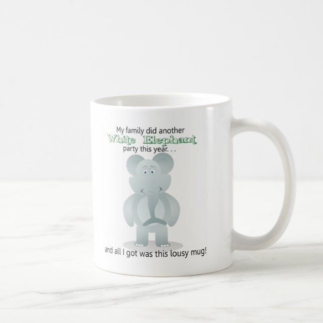 White Elepant Gift - Coffee Mug (Right)