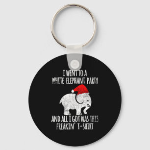 White Elephant Christmas Fun Gift Exchange Contest Key Ring