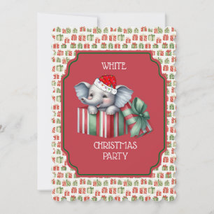 White Elephant Christmas Party Invitation