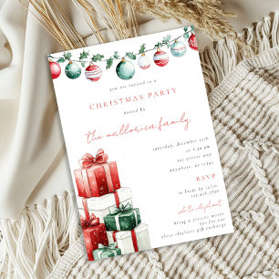 White Elephant Christmas Party Invitation
