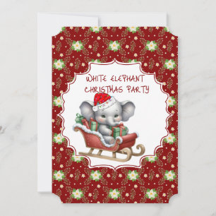 White Elephant Christmas Party Invitation