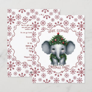 White Elephant Christmas Party Invitation
