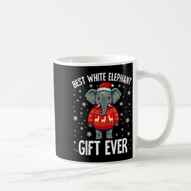 White Elephant Ever Christmas Xmas Under 15 20  Coffee Mug (Right)