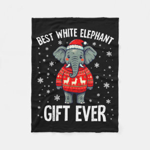 White Elephant Ever Christmas Xmas Under 15 20 Fleece Blanket