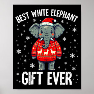 White Elephant Ever Christmas Xmas Under 15 20 Poster