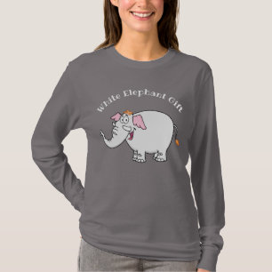 White Elephant Exchange Cartoon T-Shirt