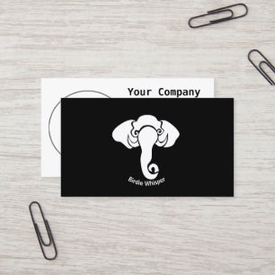 White Elephant  Family Home Address Republican  Business Card