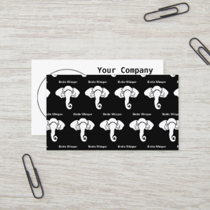 White Elephant Family Home Address Republican Business Card