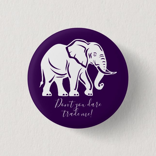 White Elephant Gag Gift 3 Cm Round Badge (Front)