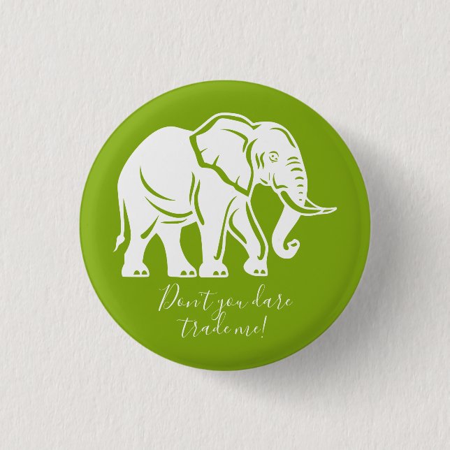 White Elephant Gag Gift 3 Cm Round Badge (Front)